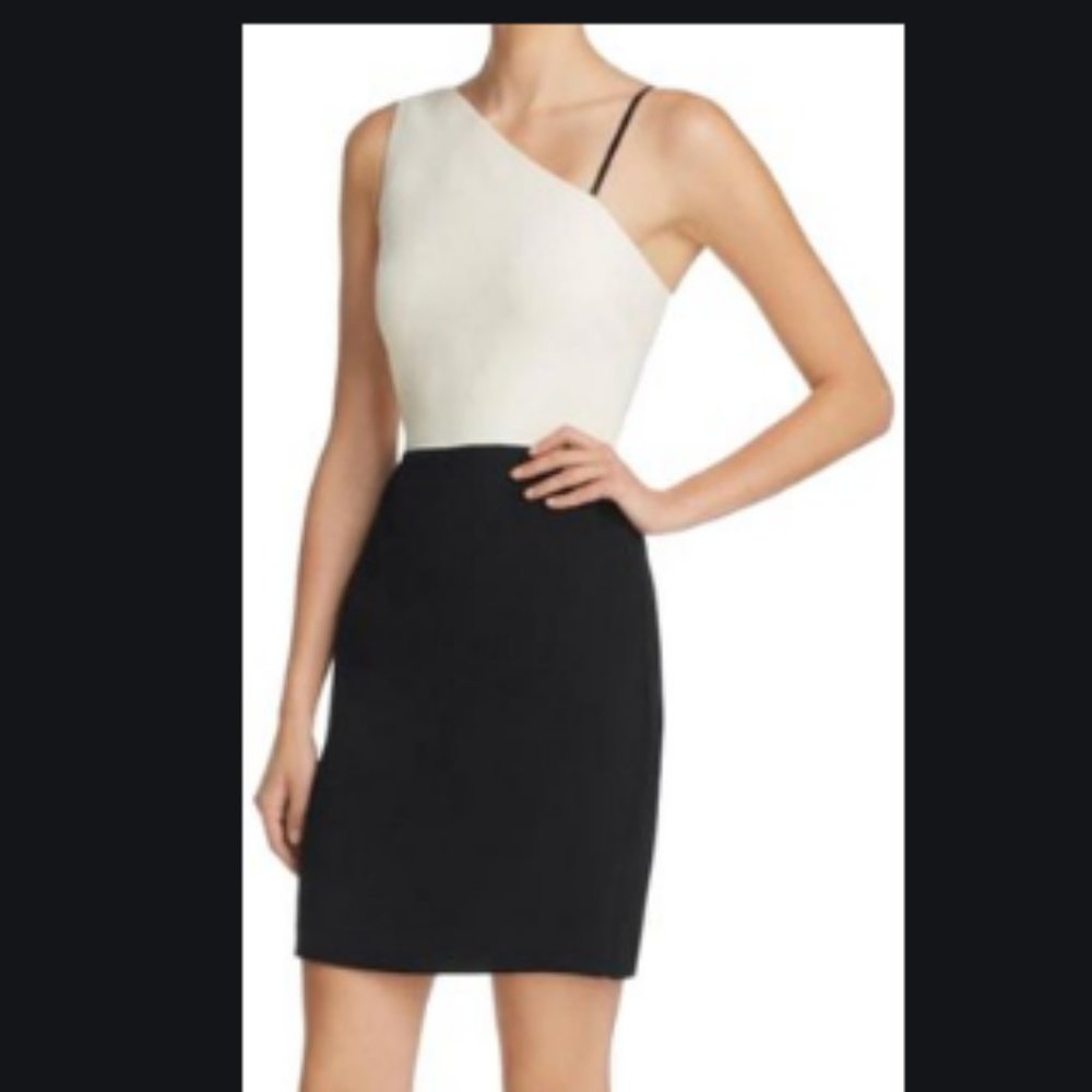 Elizabeth and James one shoulder dress